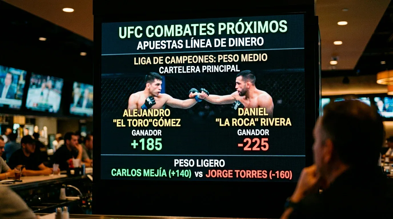Apuestas Moneyline en UFC: Qué Son, Cómo Funcionan y Cuándo Convienen
