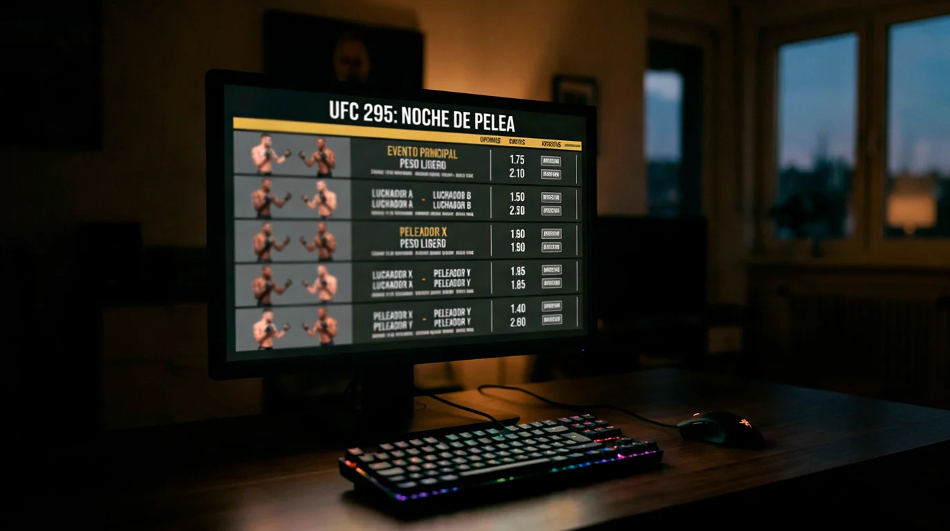 Cuotas de UFC Hoy: Dónde Ver las Líneas del Próximo Evento